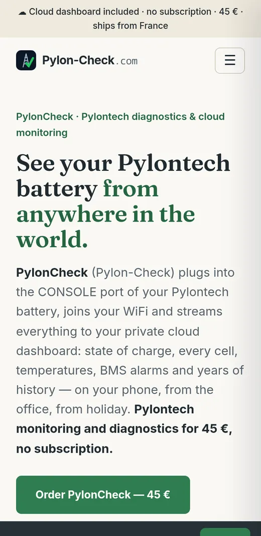 Pylon-Check.com mobile
