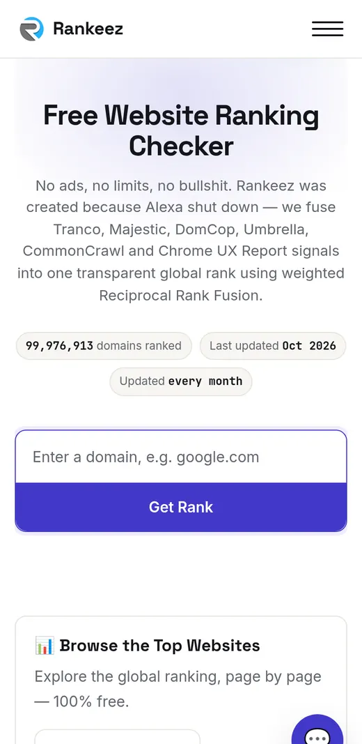 Rankeez.com mobile