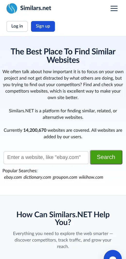 Similars.net mobile