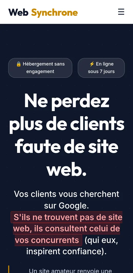 WebSynchrone.fr mobile