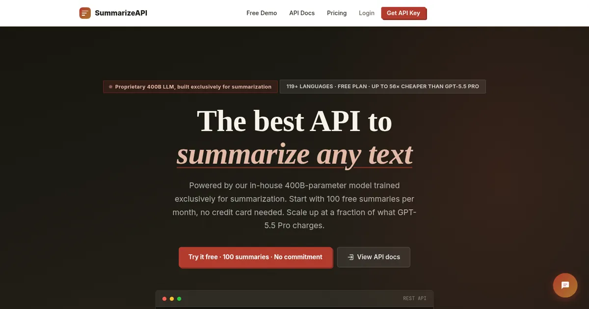 SummarizeAPI.com